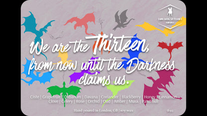 We are the Thirteen, from now until the Darkness claims us.