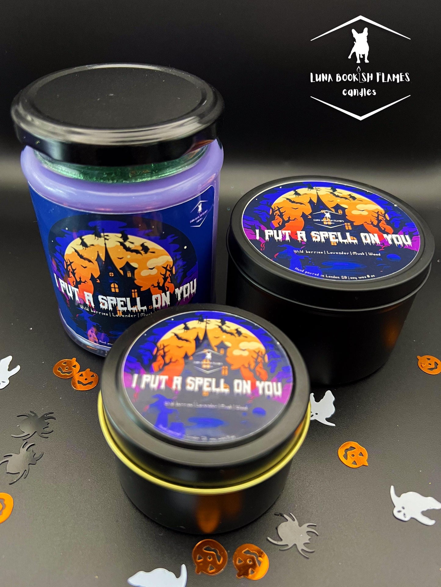 I Put A Spell On You | Halloween Candles | Spooky Season | Halloween Decoration | Bookish Candles | Vegan Fragrance Oil - 100 % Soy Wax