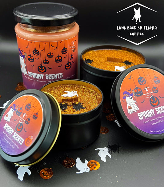 Spooky Scents | Halloween Candles | Spooky Season | Halloween Decoration | Bookish Candles | Vegan Fragrance Oil - 100 % Soy Wax