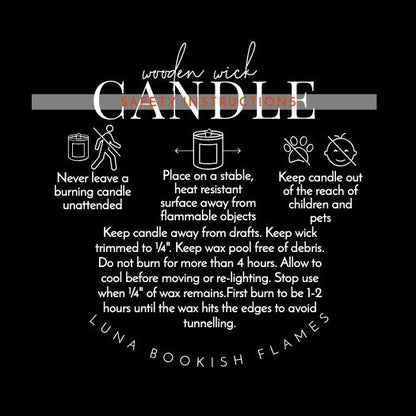 FANTASY | Bookish Candle | Bookish & Literary Inspired | Wood Wick Candles | Handmade Candles | Bookish Candles Gift