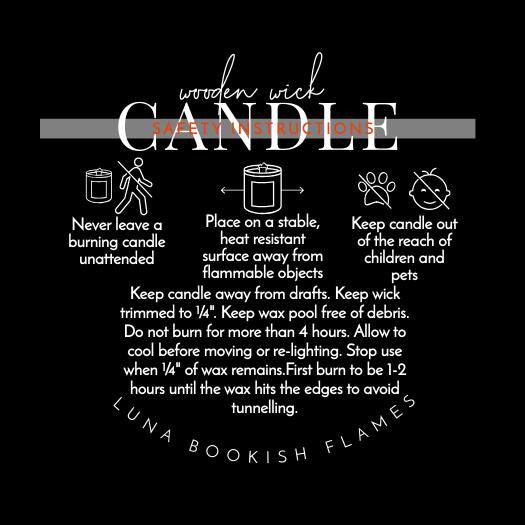 Blanket and Chapters | Bookish Candle | Bookish & Literary Inspired | Wood Wick Candles | Handmade Candles | Bookish Candles Gift