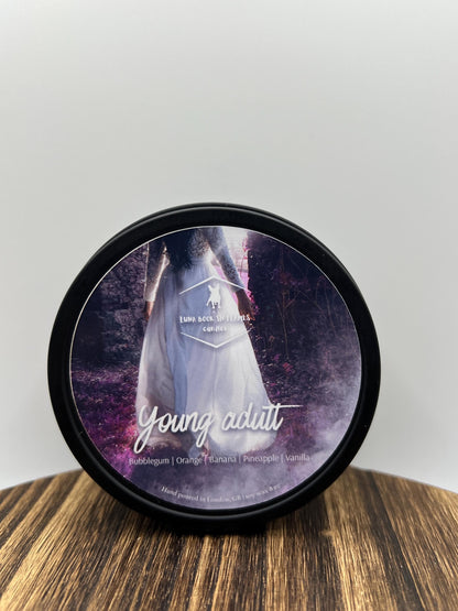 Young Adult | Bookish Candle | Bookish & Literary Inspired | Wood Wick Candles | Handmade Candles | Bookish Candles Gift