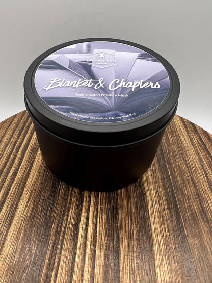 Blanket and Chapters | Bookish Candle | Bookish & Literary Inspired | Wood Wick Candles | Handmade Candles | Bookish Candles Gift