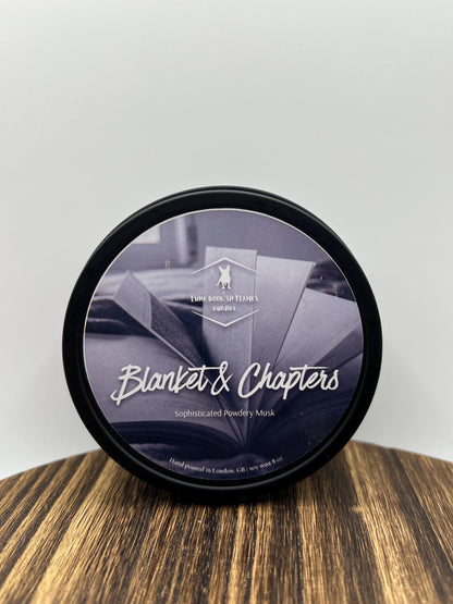 Blanket and Chapters | Bookish Candle | Bookish & Literary Inspired | Wood Wick Candles | Handmade Candles | Bookish Candles Gift